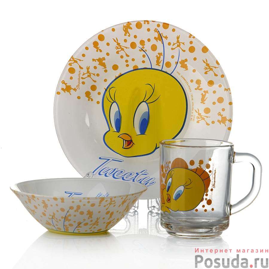 Набор детской посуды 3 пр.ТВИТИ
