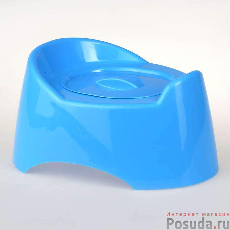 Горшок детский с крышкой "Малышок" (цвет в ассортименте)