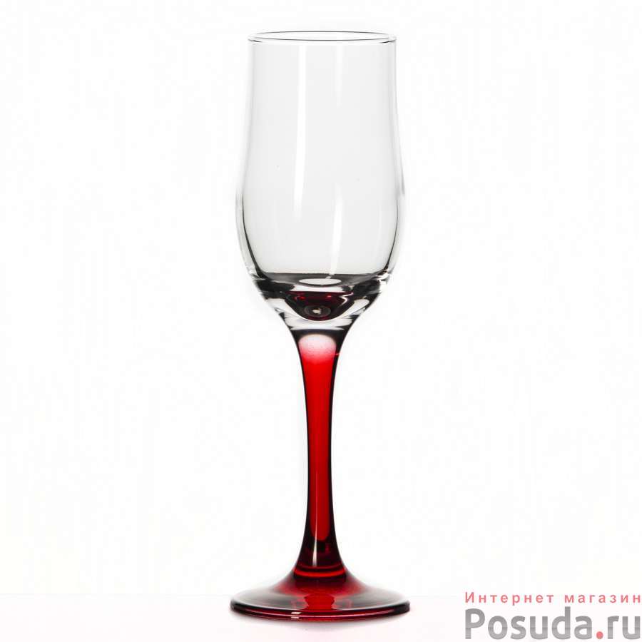 Бокал Pasabahce Enjoy Red, 200 мл (ножка красная)