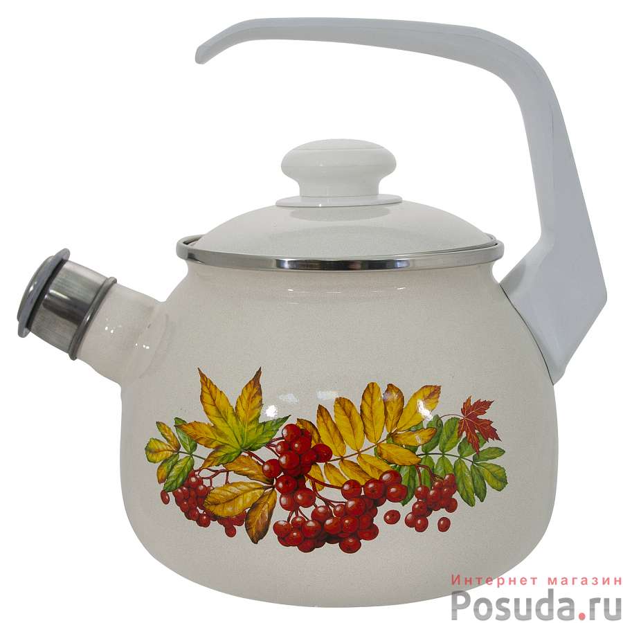 Чайник эмал  2,5л Рябина, 2711АП/4