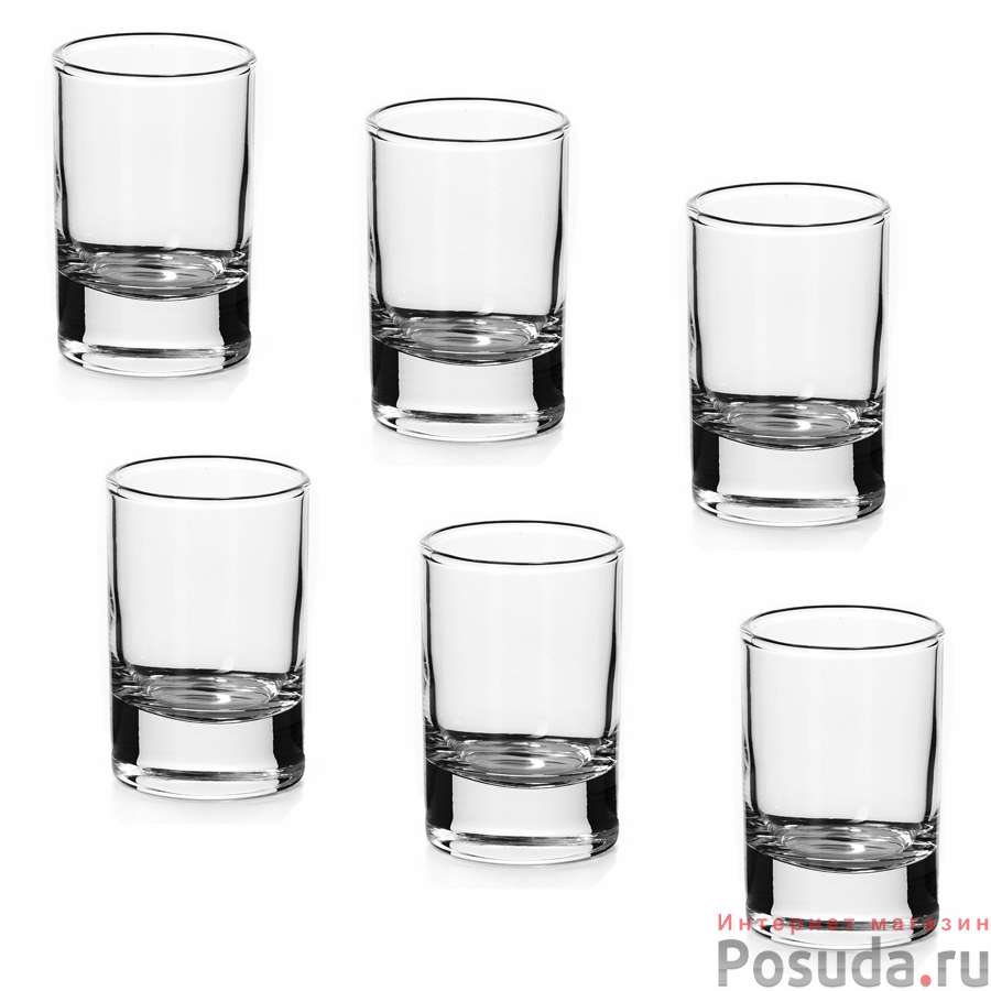 Набор стопок 6 шт Pasabahce Side, объем 60 мл (водка)