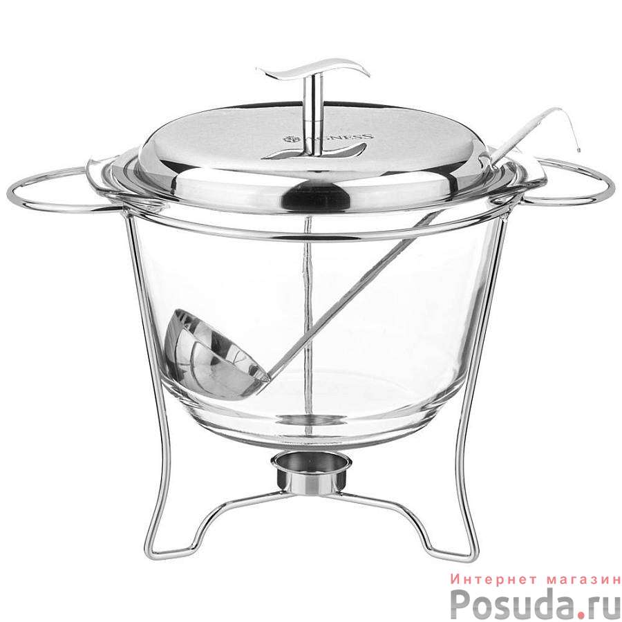 Мармит с половником agness 3,9 л. 32,5*27*22,5 см