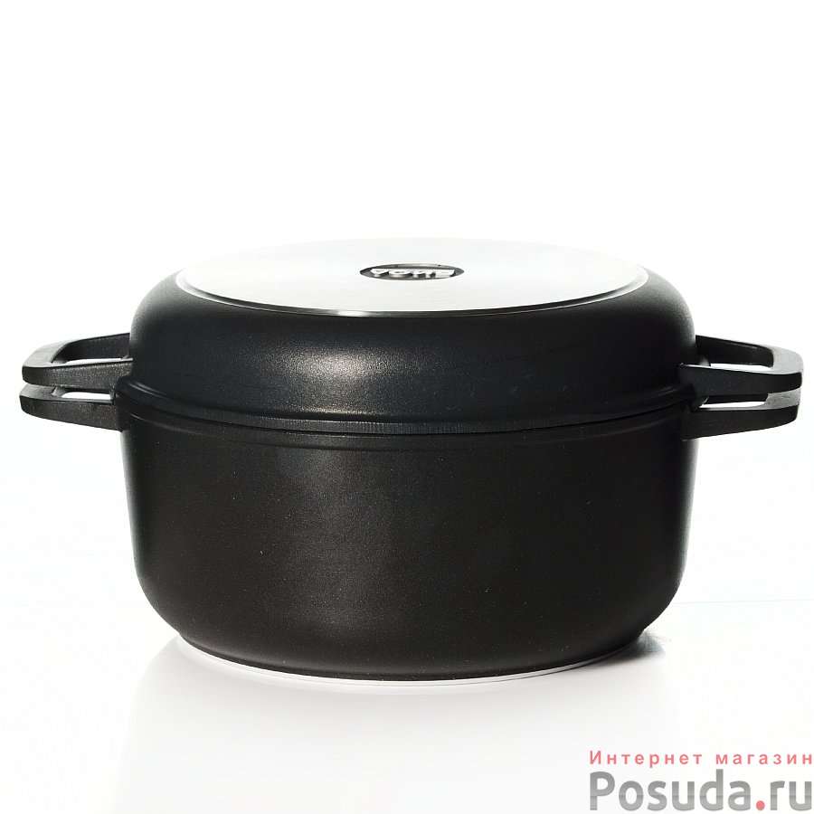 Кастрюля с крышкой-сковородой, объем 3 л