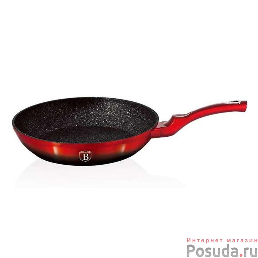 Сковорода 26 см Black-burgundy Metallic Line
