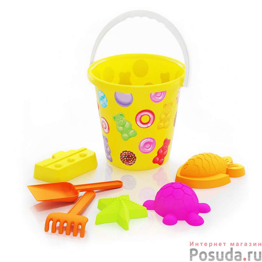 Набор детский для игры с песком "Сласть" (цвет в ассортименте)