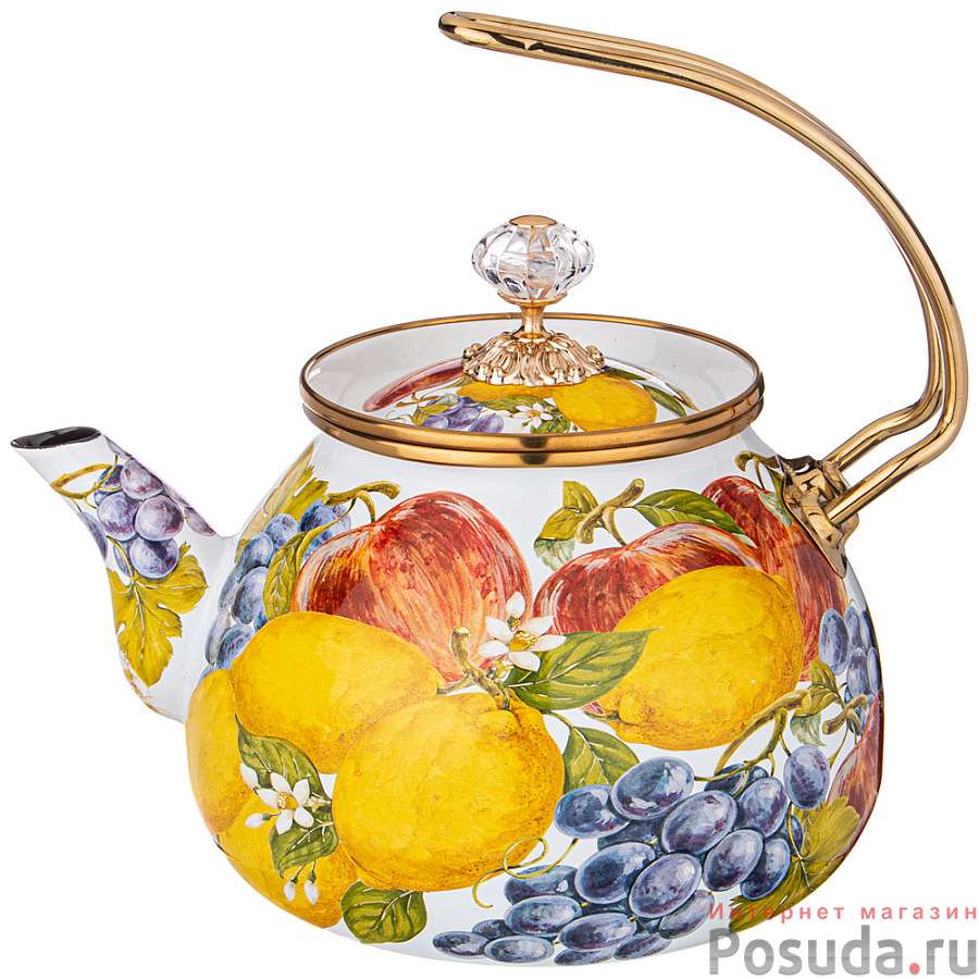 Чайник эмалированный agness, серия фландрия 3,0л