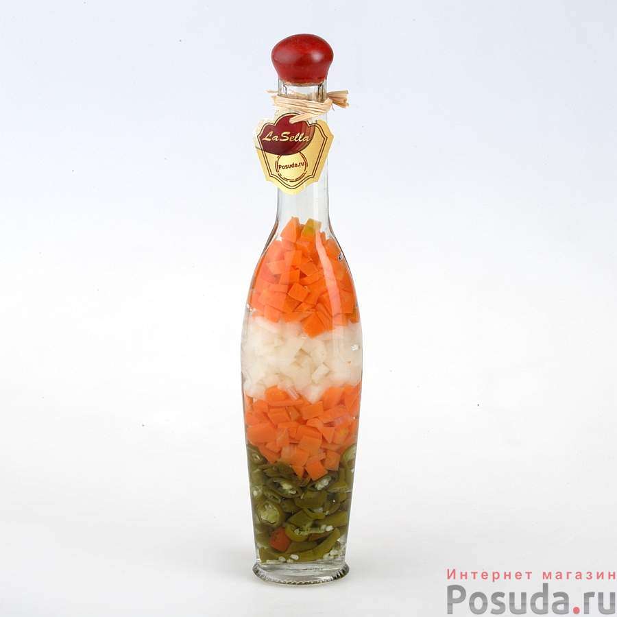 Бутыль декоративная с консервированными овощами VOB3
