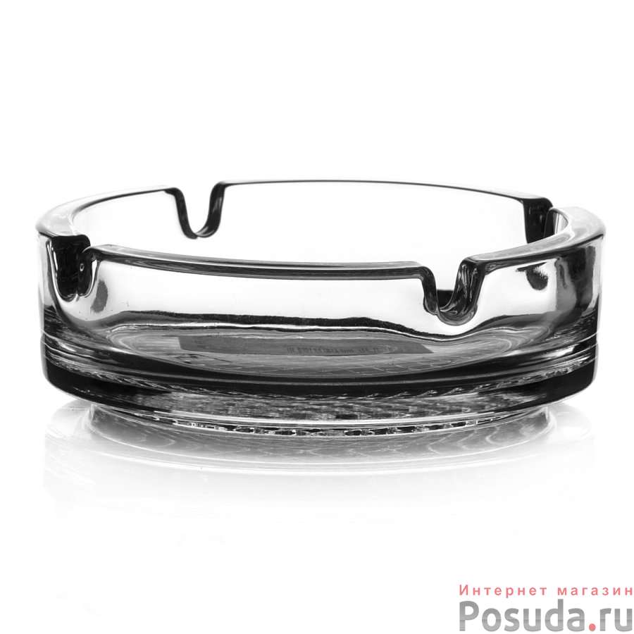 Пепельница с рифленым дном, диаметр 106 мм, высота 34 мм