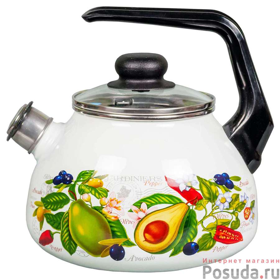 Чайник 2,0л со свистком Авокадо, 4с210я
