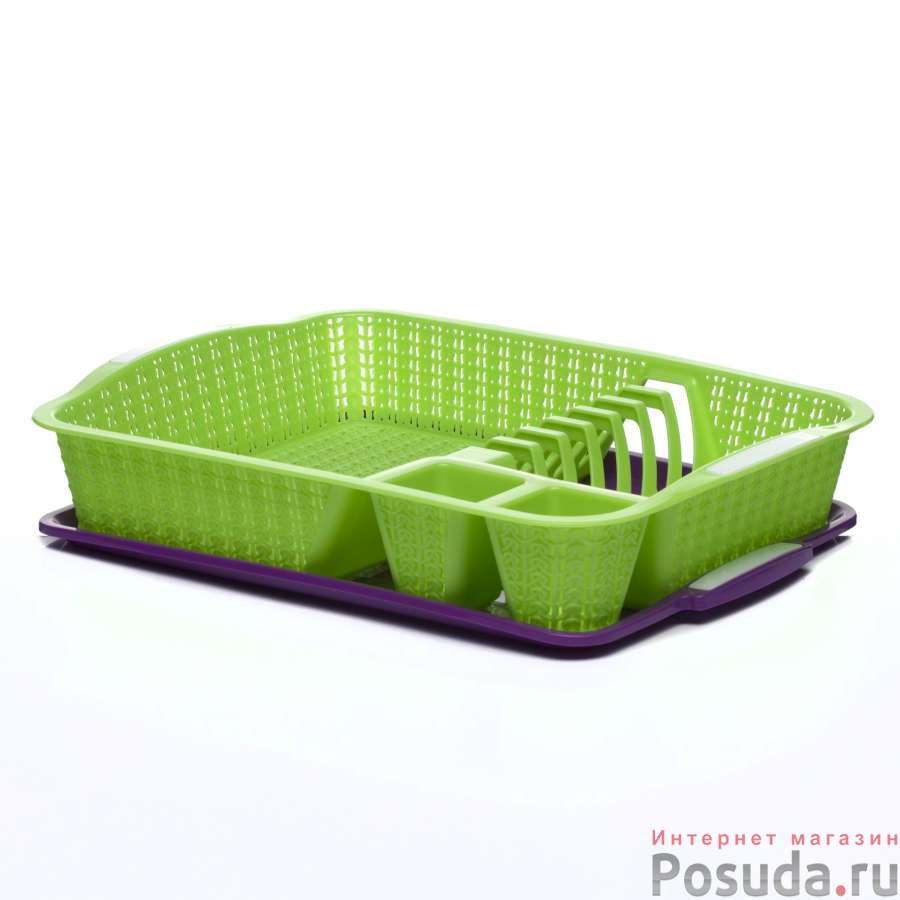 Сушилка для посуды 40,5*30*7 см (цвет в ассортименте)