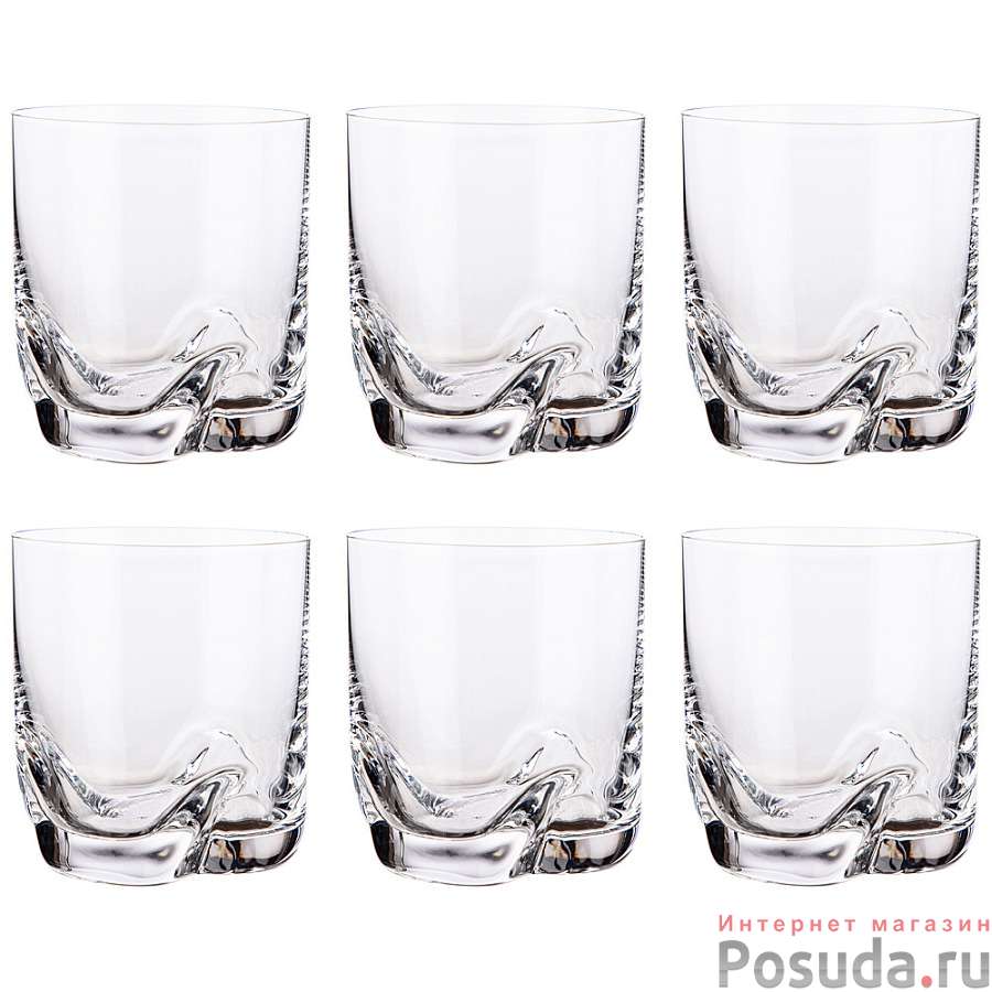 Набор стаканов для воды/виски из 6 штук Трио 280 мл