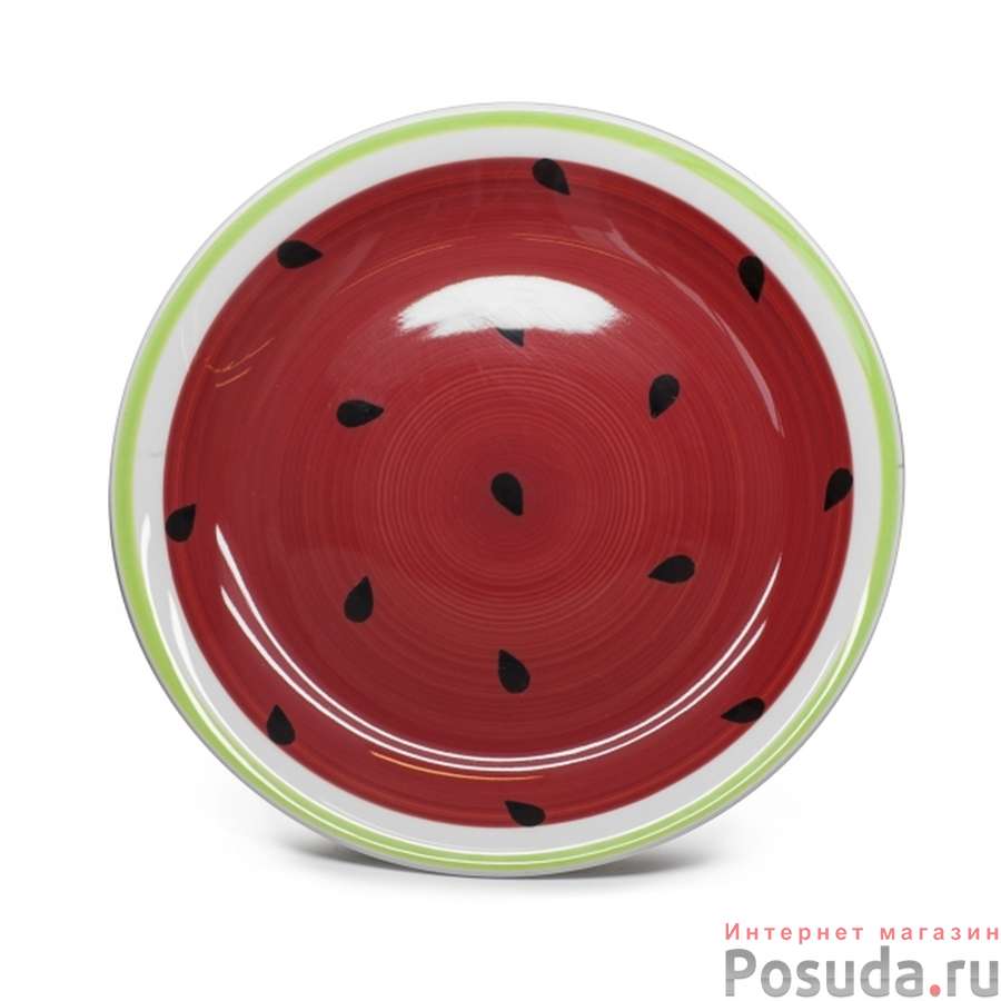 Тарелка столовая мелкая Yuzhou Water Melon, D=25 см