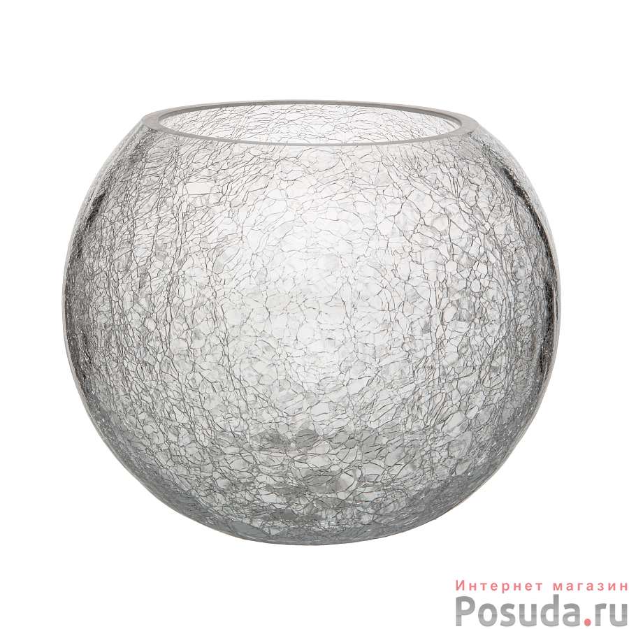 Ваза стеклянная круглая 20 см,d 25 см