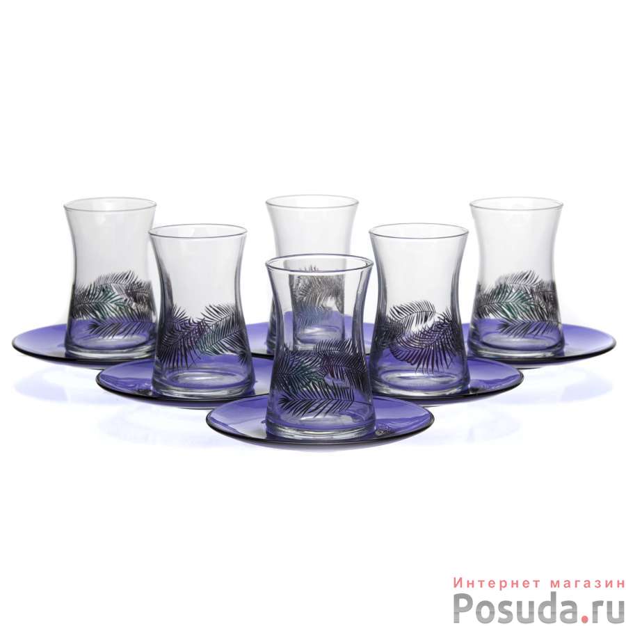 Чайный набор 6 пер. с рисунком