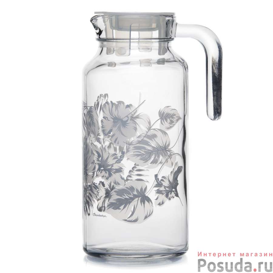 Кувшин 1300 мл Pasabahce с прозр. пластиковой крышкой (р.28885) ДЖАНГЛ