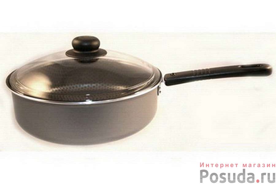 Сотейник 26см съемная ручка стеклянная крышка Scovo