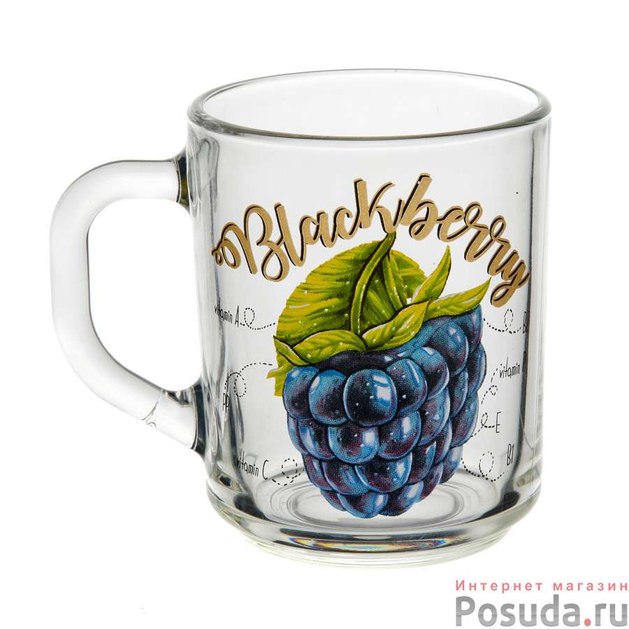Кружка "Gren tea" 200 мл "Полезная ежевика"