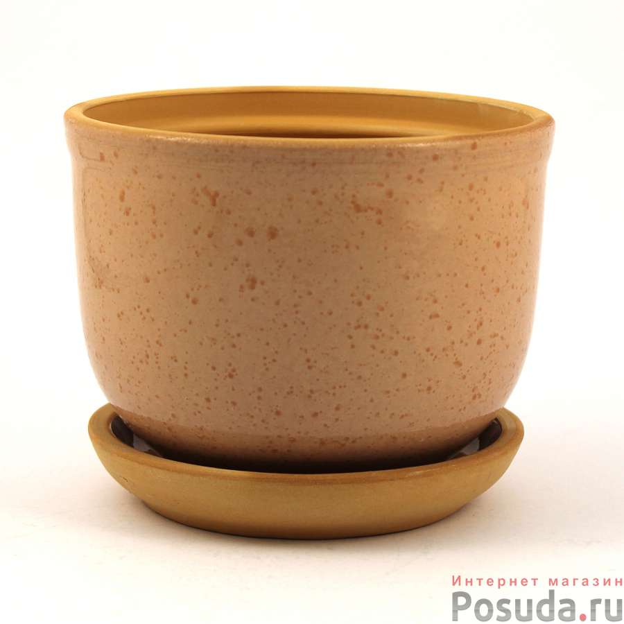 Цветочный горшок "Ломоносовский" (розовый) d12см, h10,5см, 0,7л (8) 1ЦЛР-12