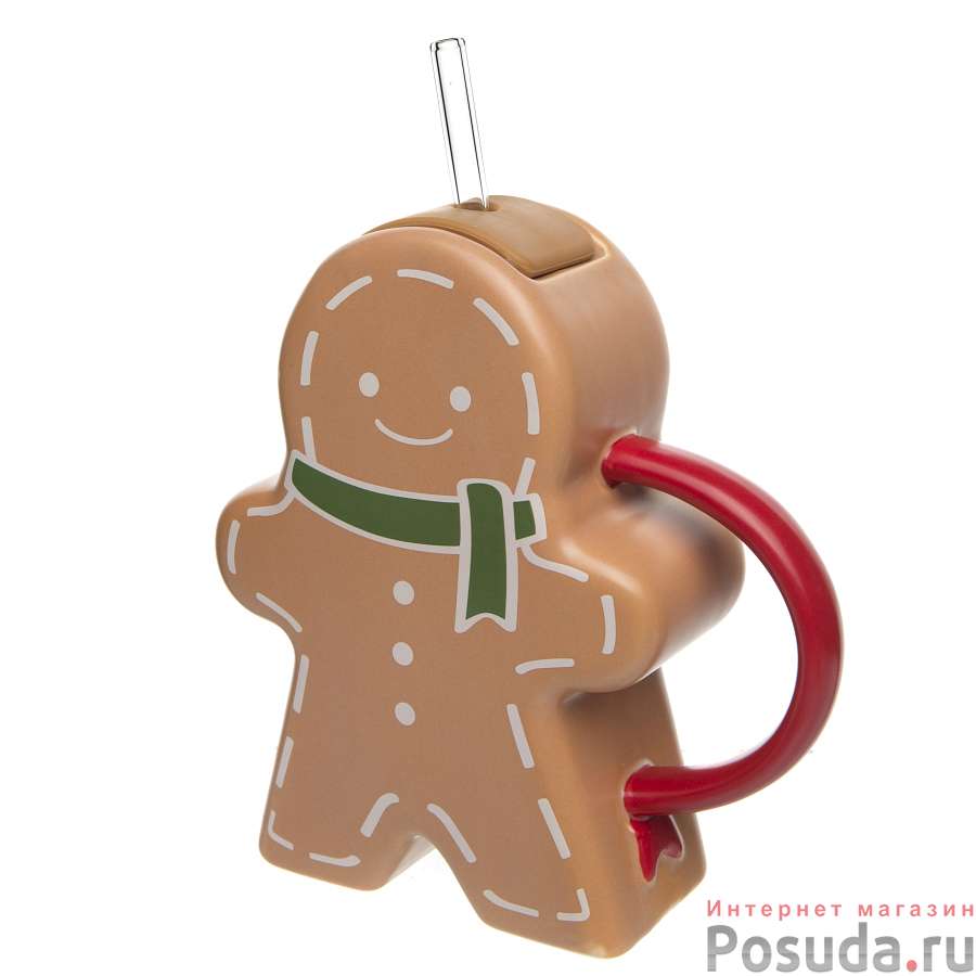 Кружка с трубочкой 