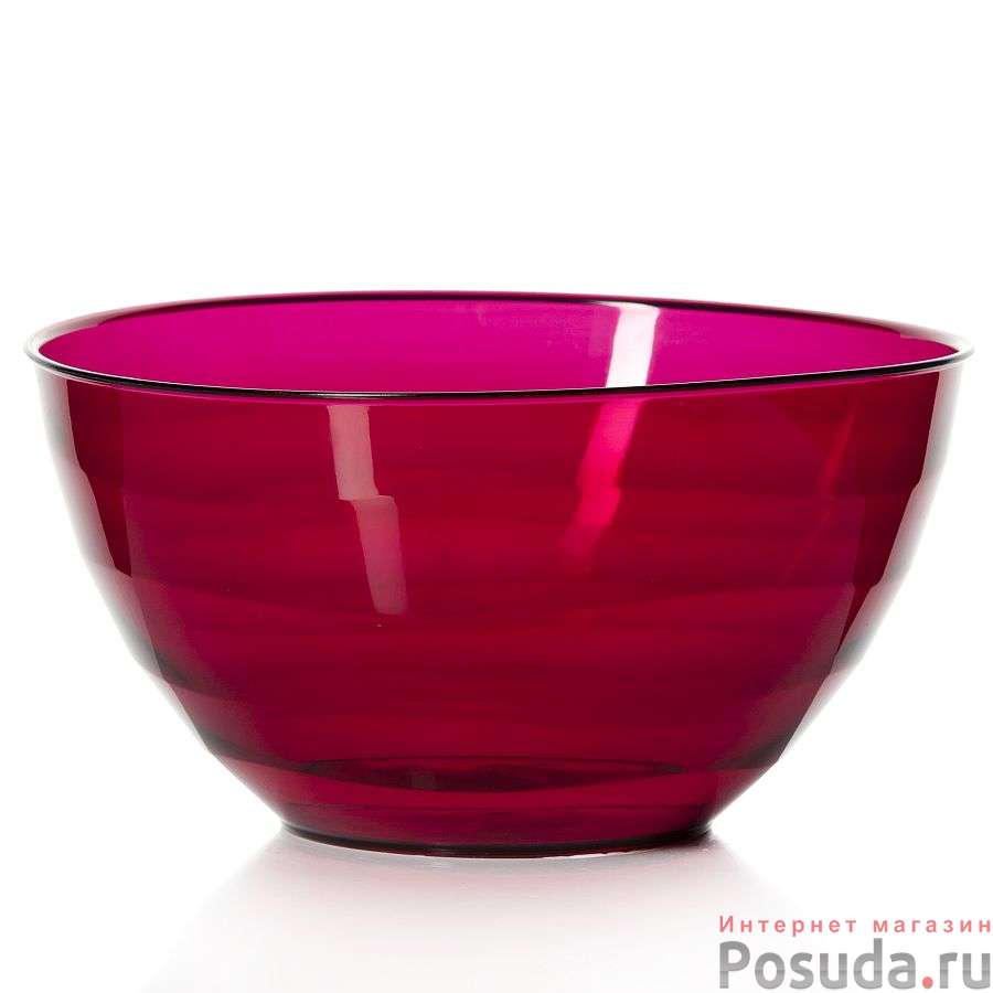 Салатник "АКВА", объем 2 л (фуксия прозрачный)