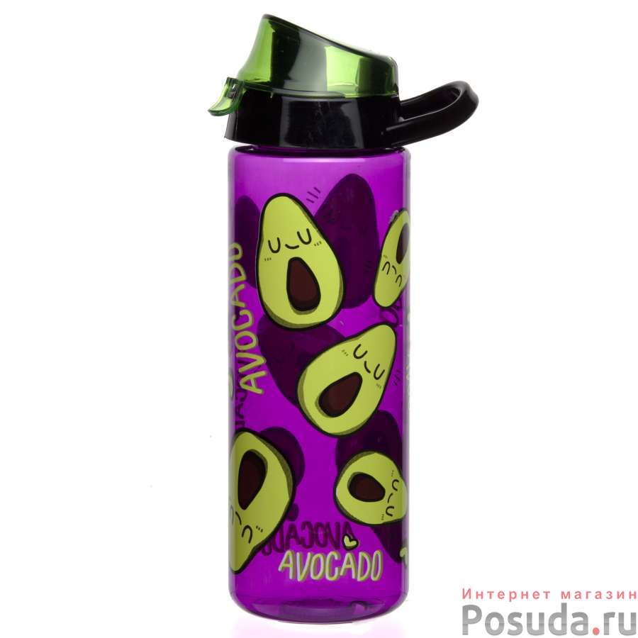 Бутылка спортивная с рисунком 0,75 л
