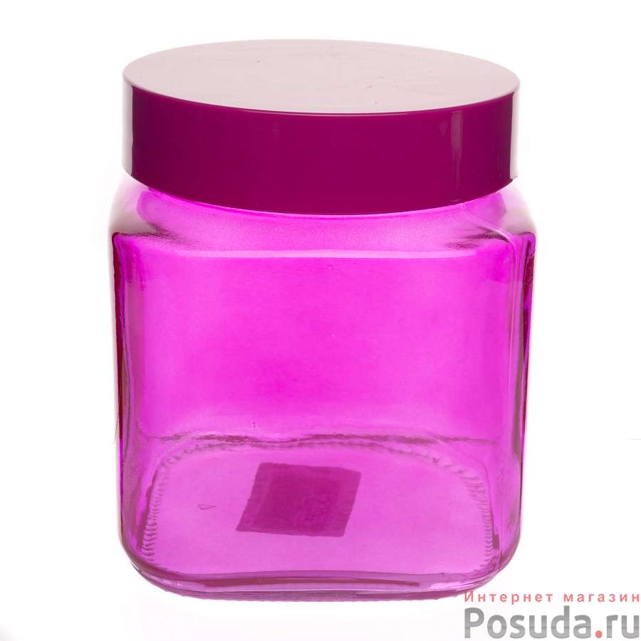 Банка квад.1 л Colours Mix