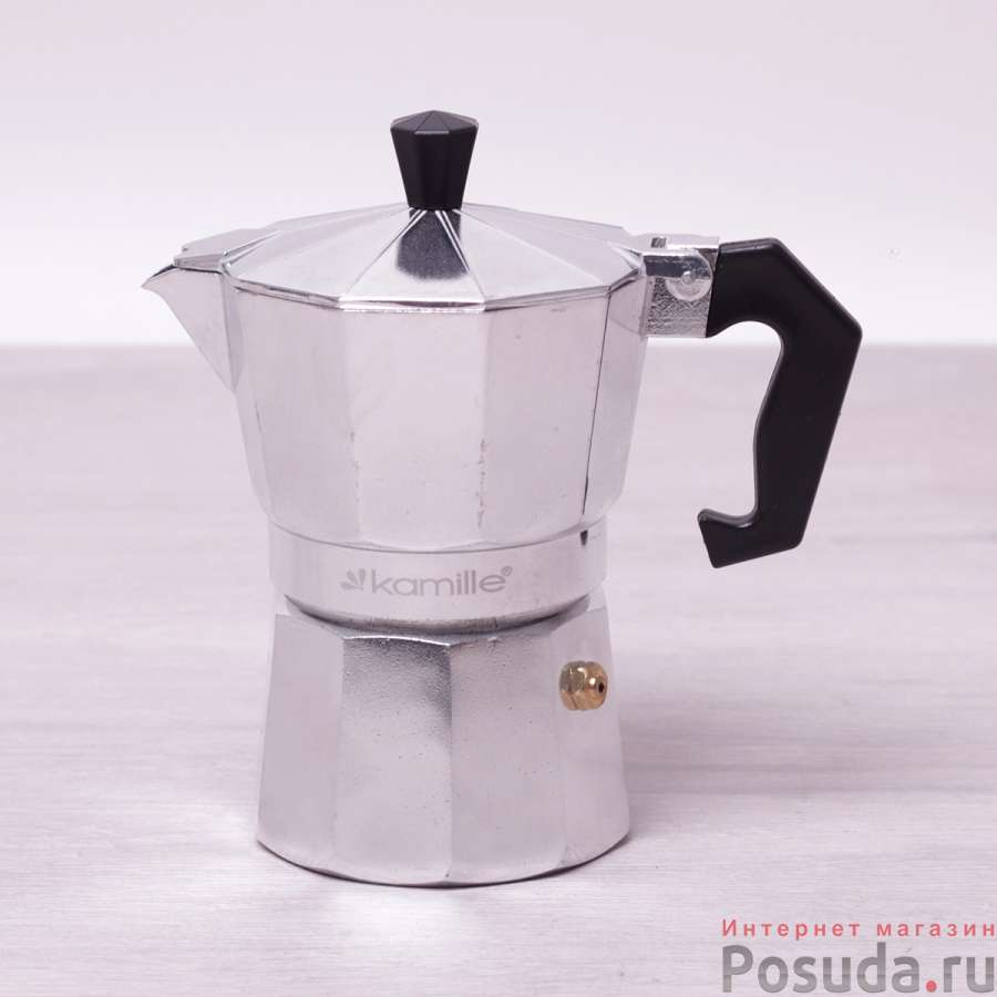 Кофеварка гейзерная 150мл (3 порции) из алюминия