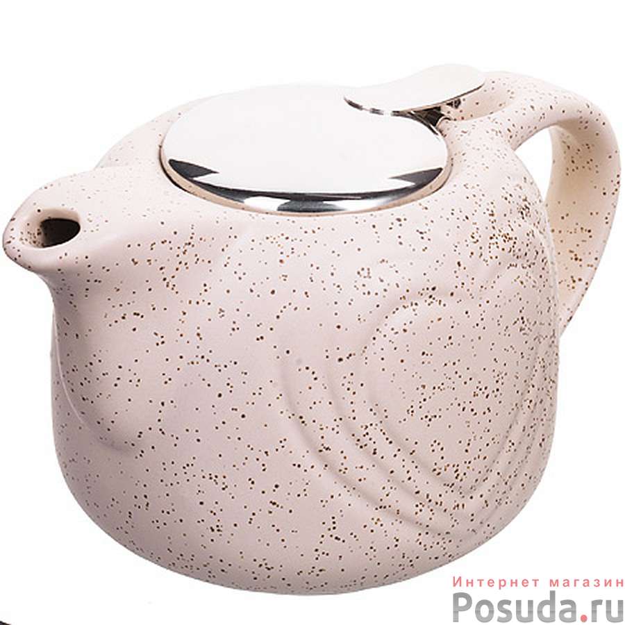 Заварочный чайник керамика БЕЖЕВЫЙ 750 мл LR