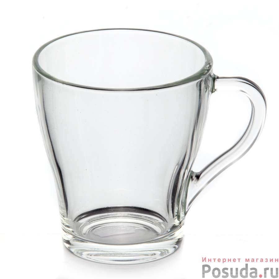 Чашка чайная «Грация»; стекло; 250мл; D=8.4,H=9.5см; прозр.