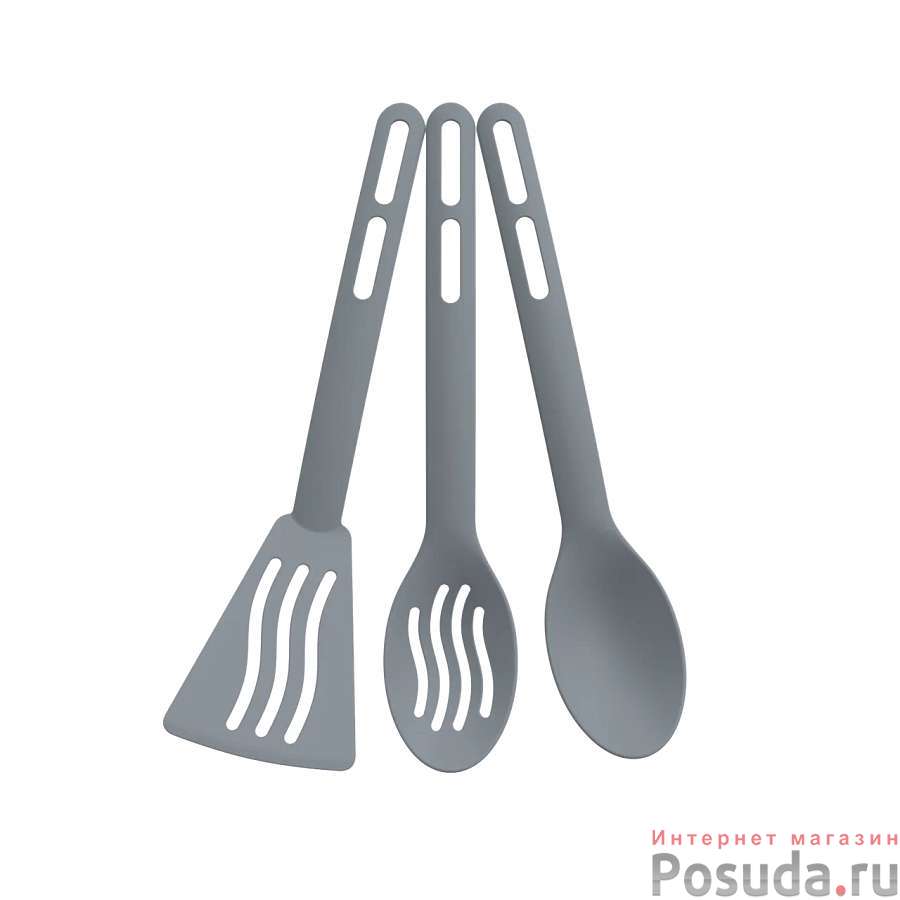 Набор кухонных принадлежностей из 3 предметов Simple (цв. серый)