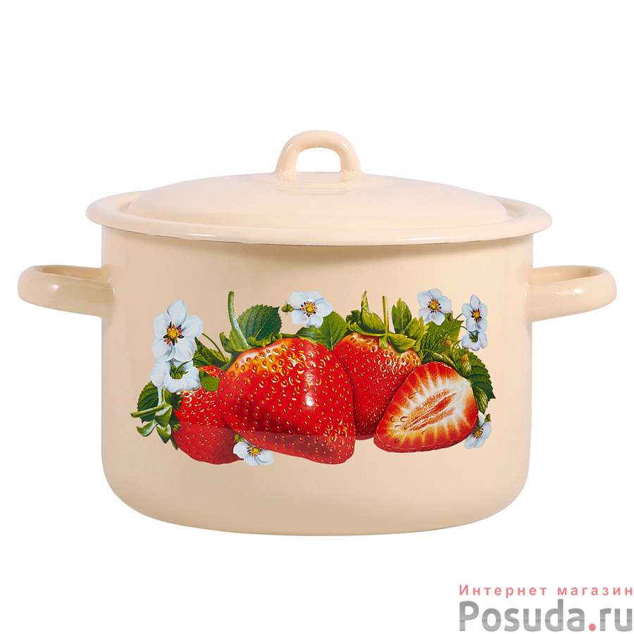 Кастрюля 4,3л Сочная клубника, 16141/4КмЭ/Э