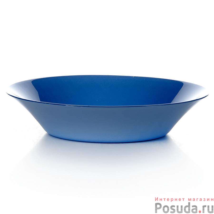 Тарелка столовая глубокая Pasabahce Blue Village, D=22 см