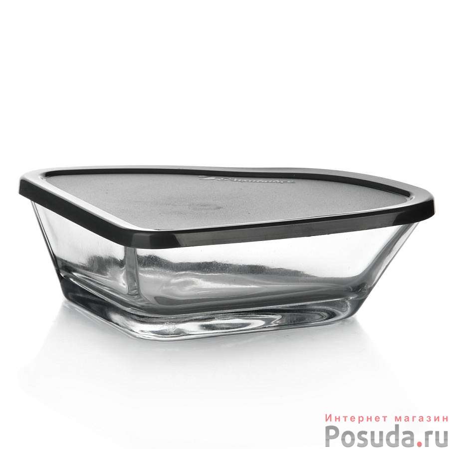 Набор салатников с крышкой ARTE, 4 штуки (цвет крышки: серый)