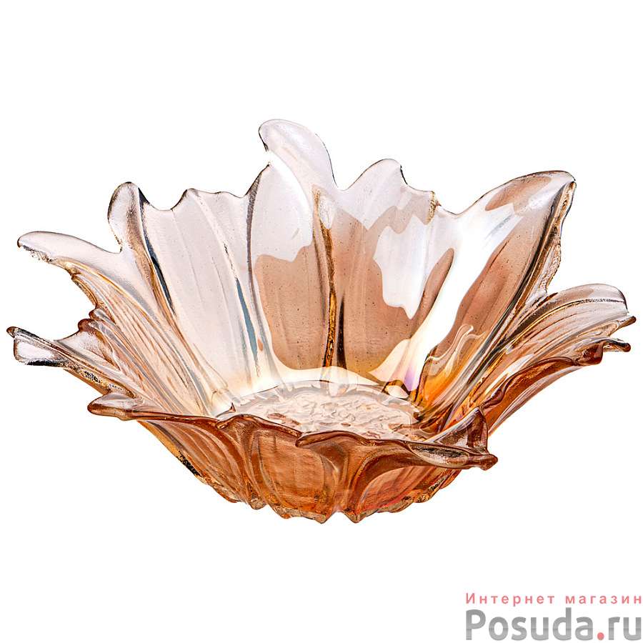 Блюдо глубокое/ваза для фруктов Luster beauty amber 24см без упаковки 