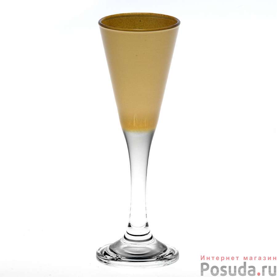 Набор фужеров, 3 штуки, объем 45 мл (цвет gold)