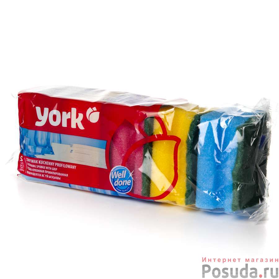 Губки ''YORK'' 5 шт. профил., шт