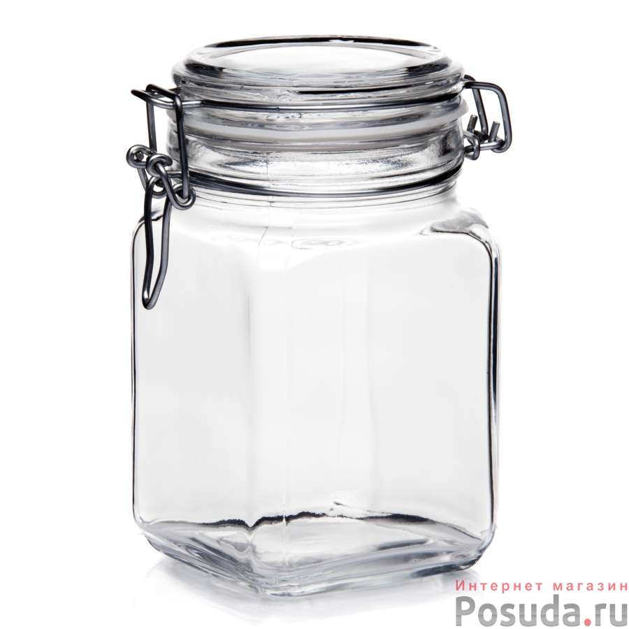 Банка с металлической клипсой КРЕМЛИН, объем 1050 мл