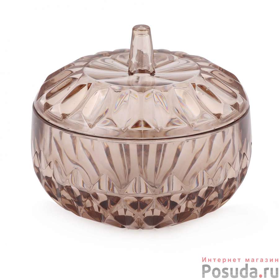 Сахарница "Богема" (с крышкой)(тонированный) (уп.15)