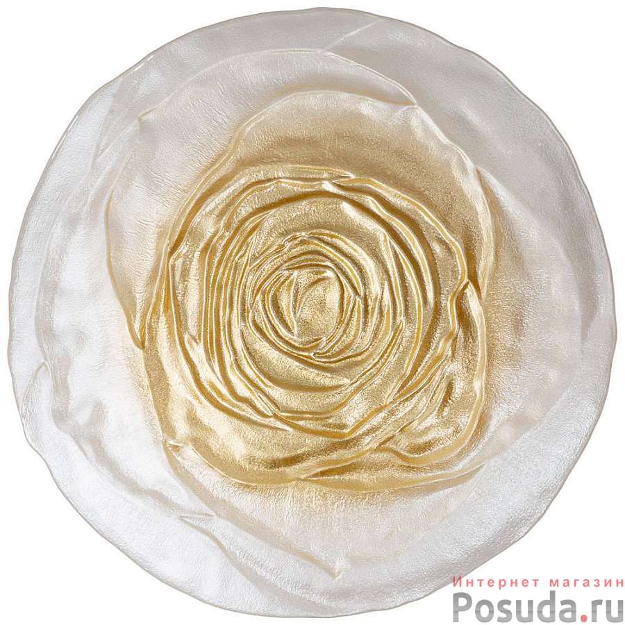 Тарелка Antique rose white 21см