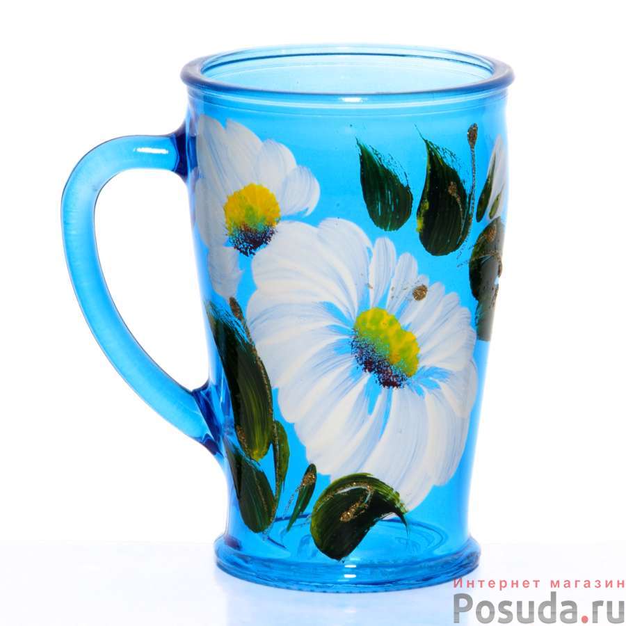 Набор 1 предмет: Кружка для чая 300 мл с цветной художественной росписью (промтара)