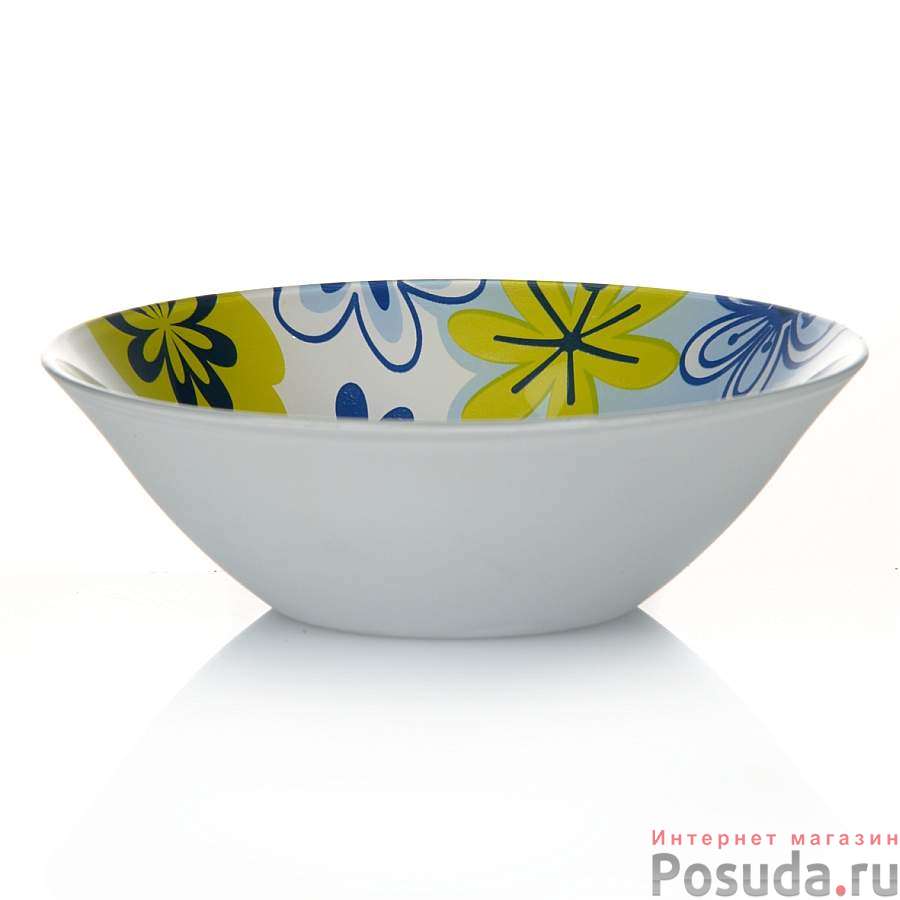 Салатник из упрочн. стекла Pasabahce СПРИНГ 4 цвета d=140 мм