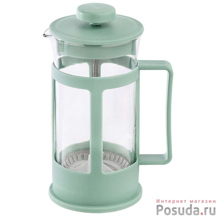 Чайник/кофейник (кофе-пресс) VARIATO, 350 мл, из жаропрочного стекла в пластиковом корпусе
