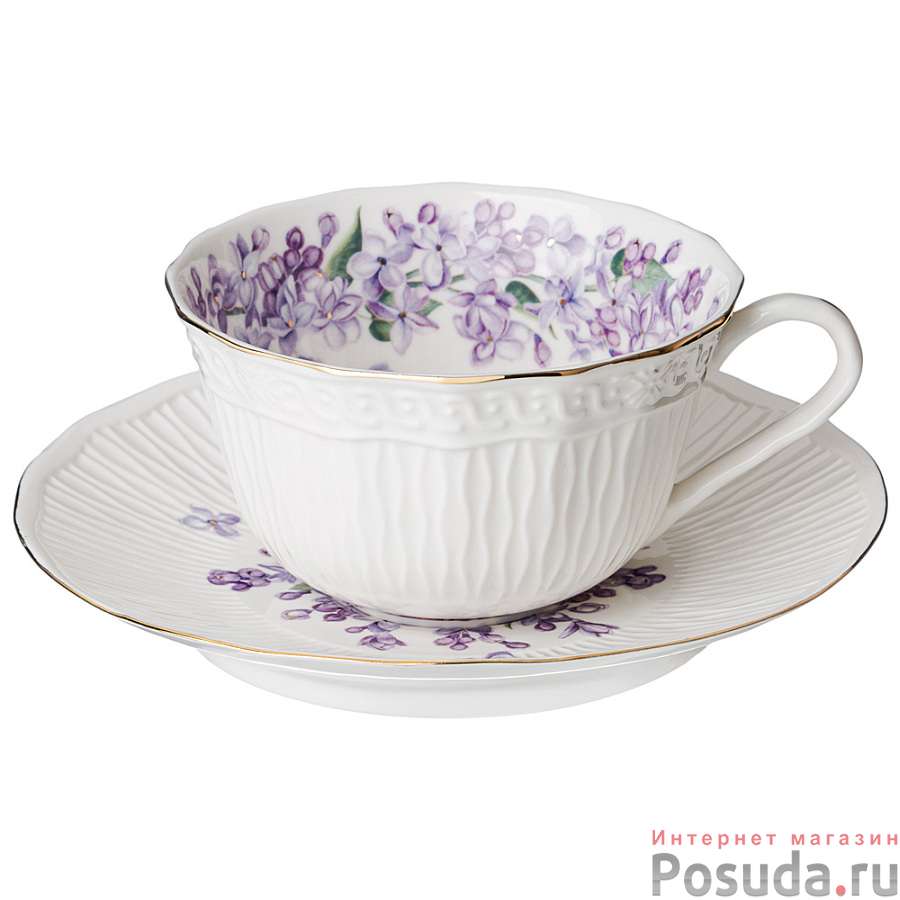 Чайная пара lefard Lilac 330 мл 