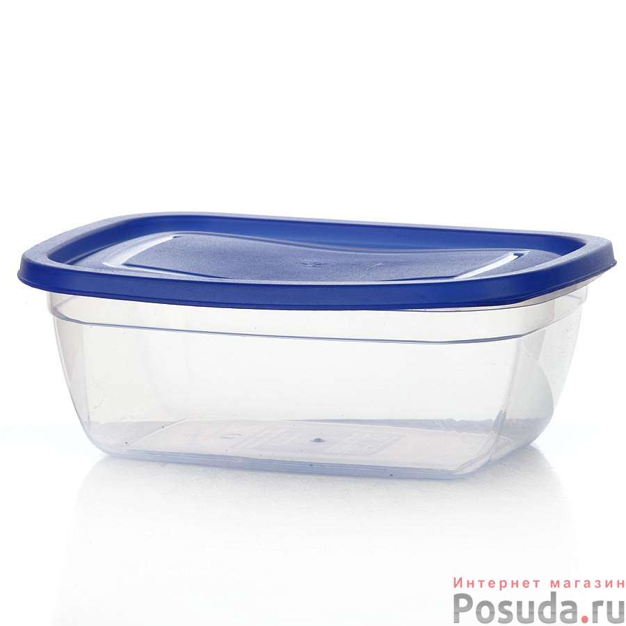 Контейнер "Dunya Plastik", цвет: синий, прозрачный, 2,20 л