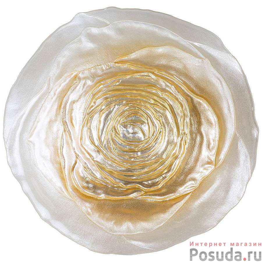 Блюдо Antique rose white 30см