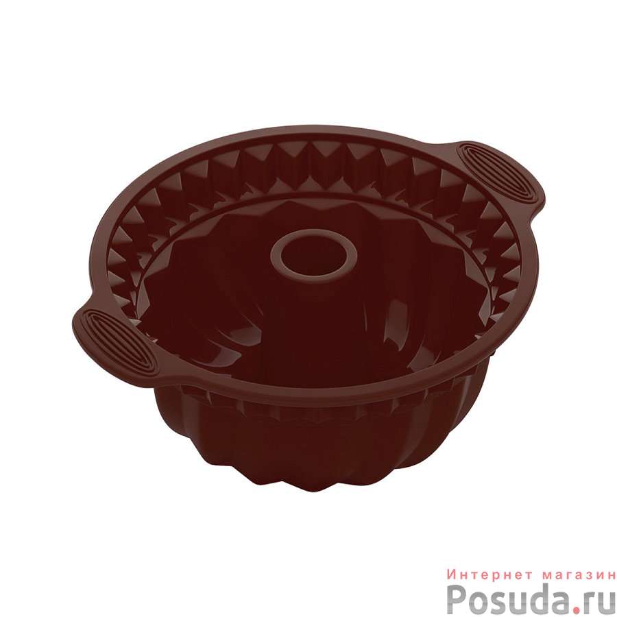 Форма для круглого кекса глубокая, силиконовая, 28x24x10 см, NADOBA, серия ALENKA