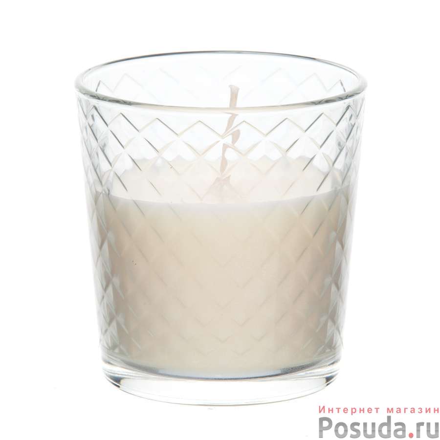 Свеча в стакане Новогодний снег 30 час.