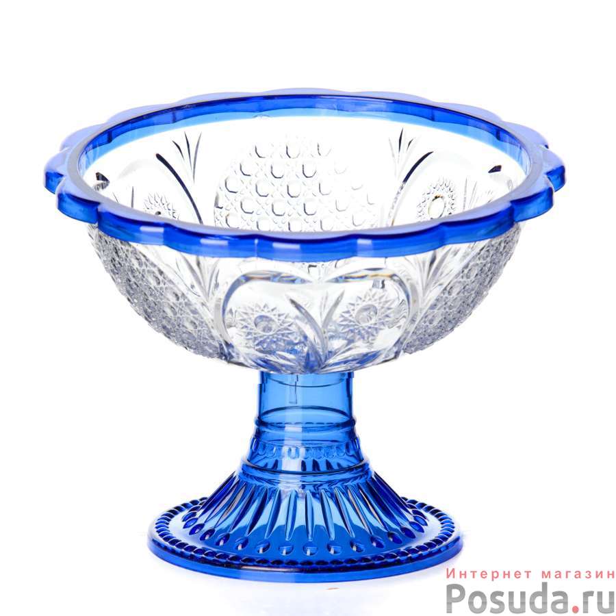Креманка Хрусталь 0,35 л (прозрачно-синий)