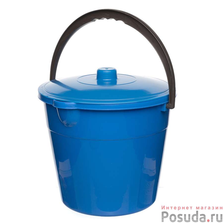 Ведро 10л.с крышкой синее