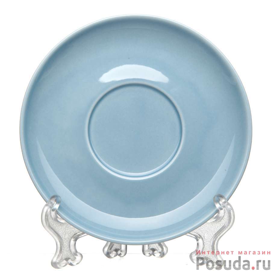 Набор блюдец ф.Принц диам.145 мм Акварель (голубой) - 2 шт